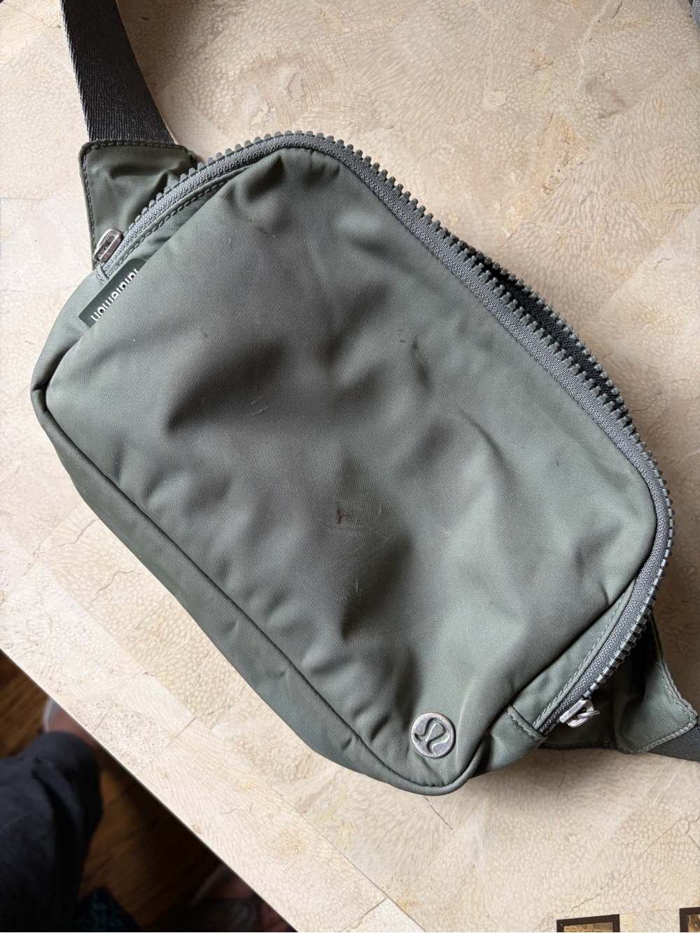 lululemon athletica Olive Green Crossbody Belt Bag